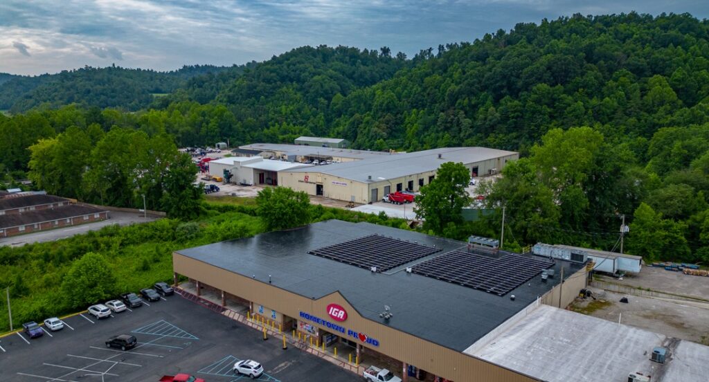 solar panels on the salyersville market in magoffin county