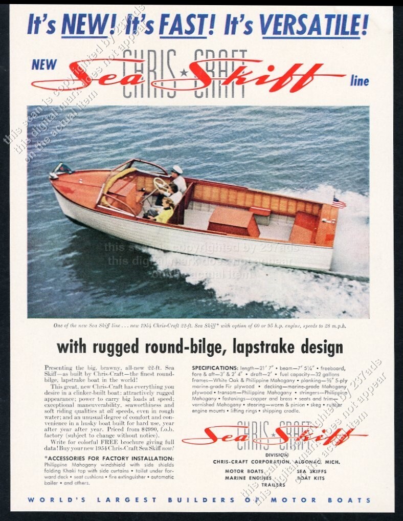 Vintage poster for Chris-Craft boats 