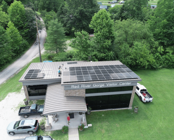 red river gorge vistor center solar kentucky